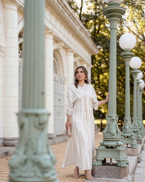 ワンピース 21EN merino wool felted strired caftan ワンピース 21EN merino wool felted strired caftan ワンピース 21EN