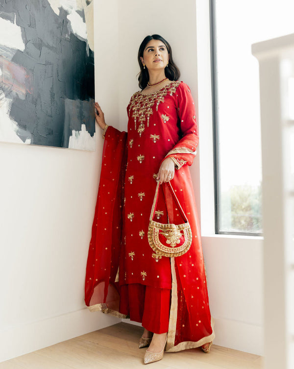 Reina 3 Piece Stitched Suit Ready To Ship