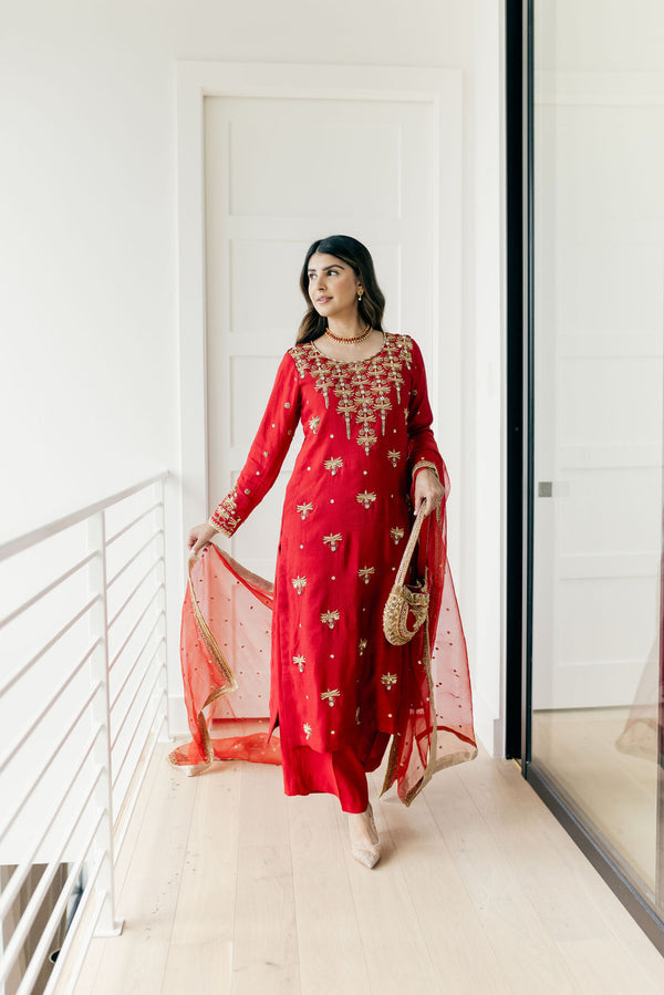 Reina 3 Piece Stitched Suit Ready To Ship