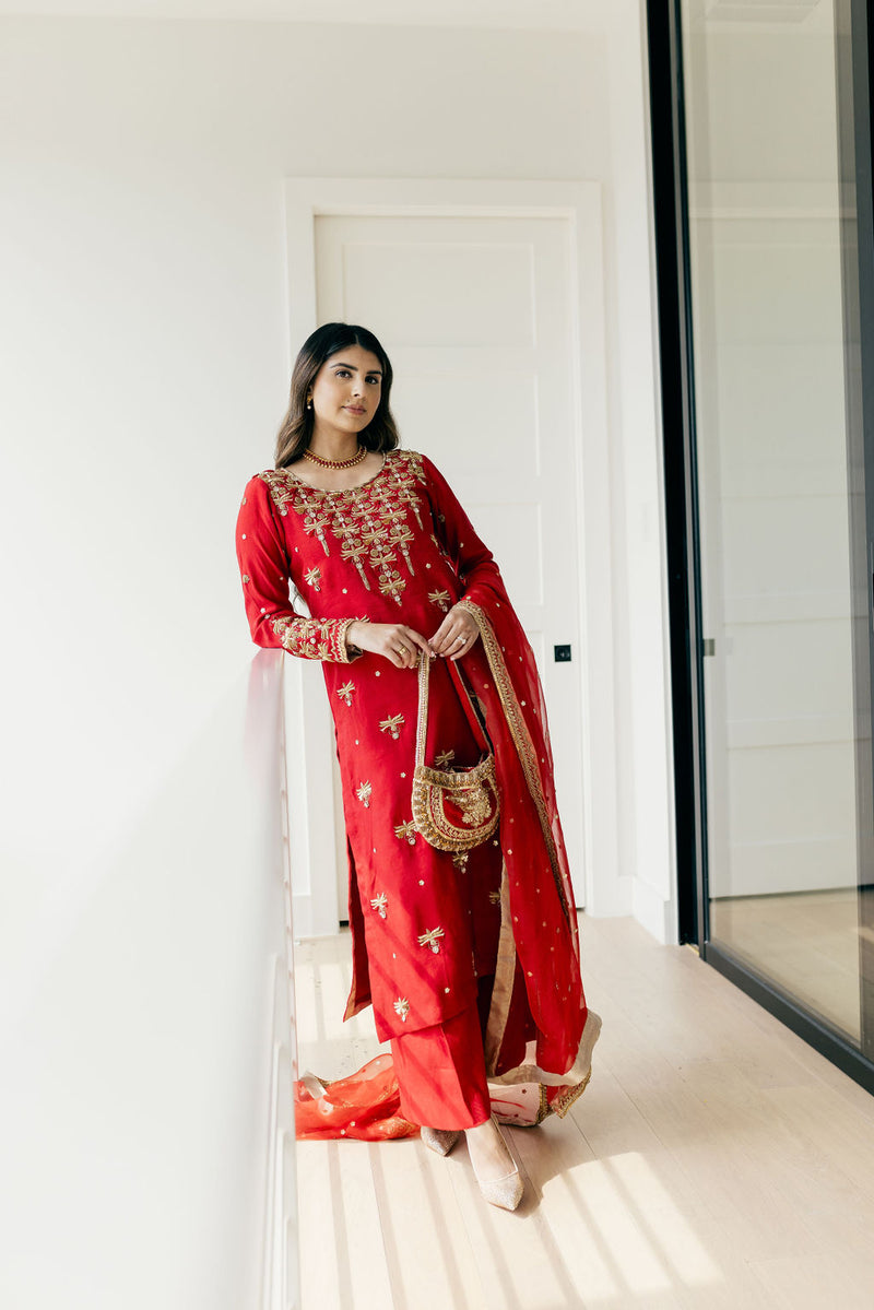 Reina 3 Piece Stitched Suit Ready To Ship
