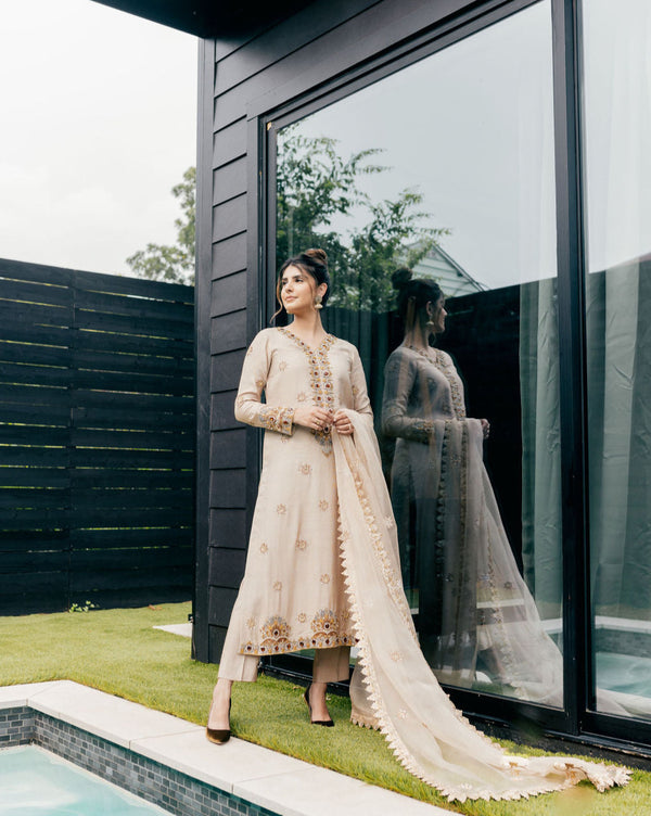 Aurelia 3 Piece Stitched Suit Ready To Ship
