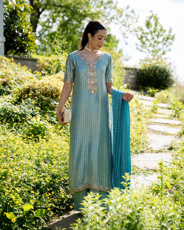 Sana 3 Piece Stitched Suit