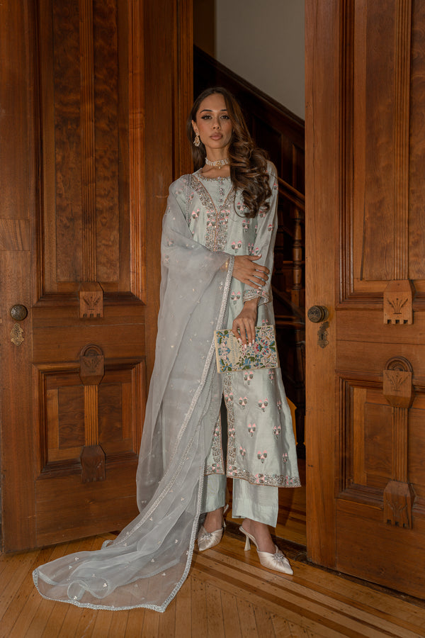 Luisa 3 Piece Stitched Suit Ready To Ship