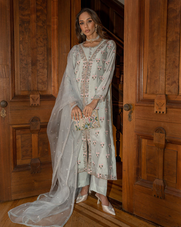 Luisa 3 Piece Stitched Suit Ready To Ship