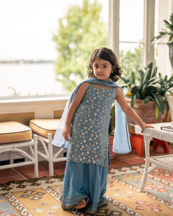 Millie Kids 3 Piece Stitched Suit