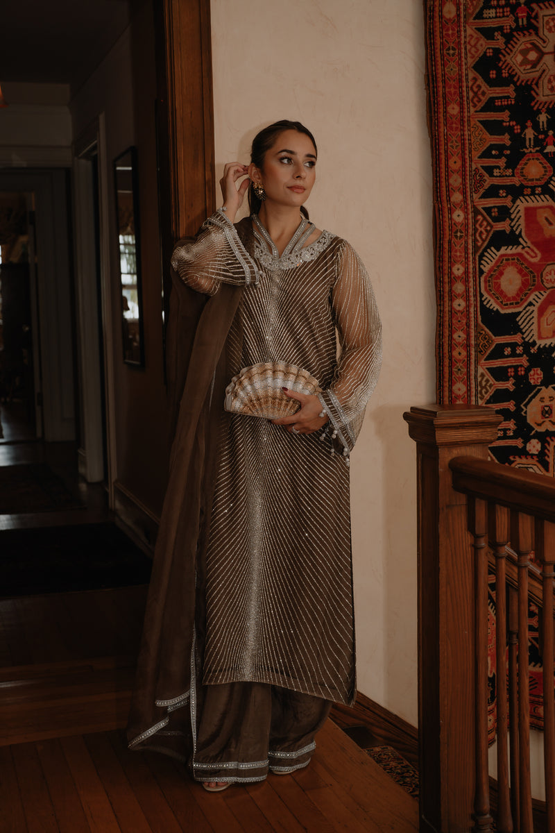 Leonie 3 Piece Stitched Suit