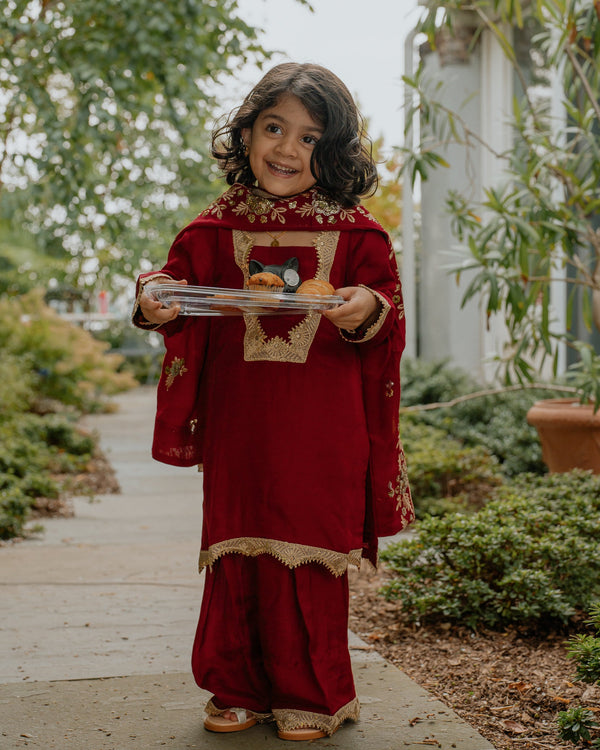 Scarlett Kids 3 Piece Stitched Suit