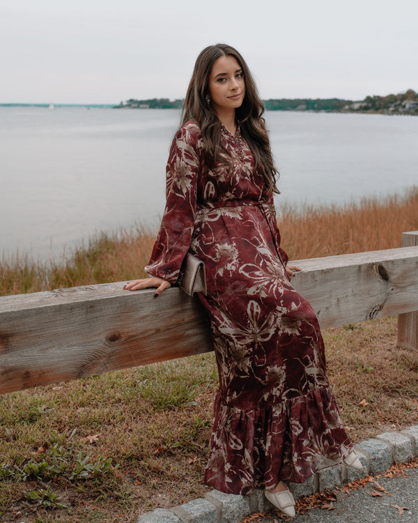 Giselle Dress (Burgandy)