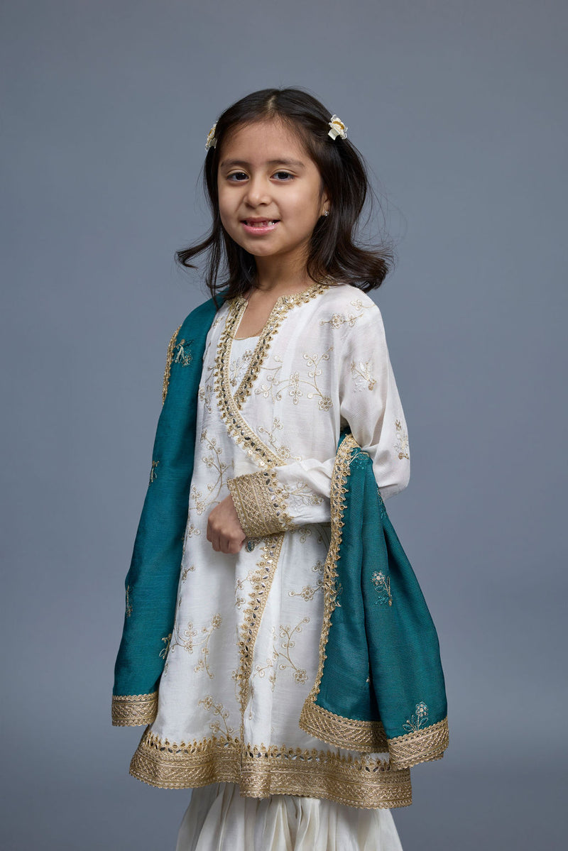 Noor Kids 3 Piece Stitched Suit