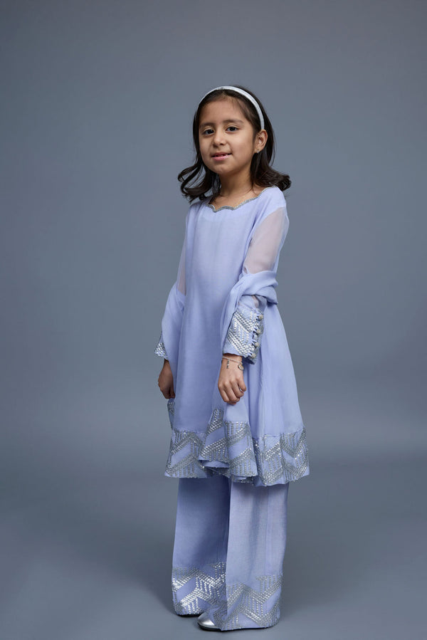 Lea Kids 3 Piece Stitched Suit