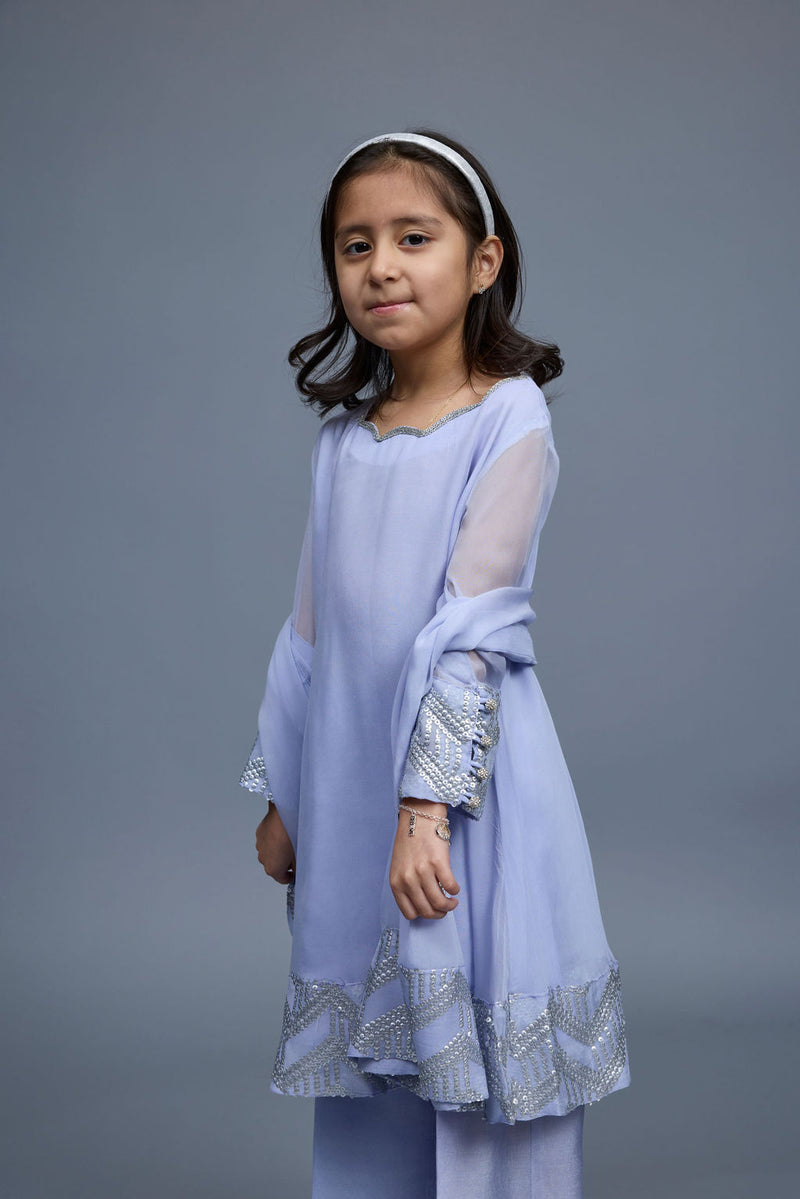 Lea Kids 3 Piece Stitched Suit