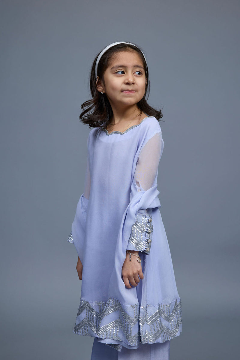 Lea Kids 3 Piece Stitched Suit