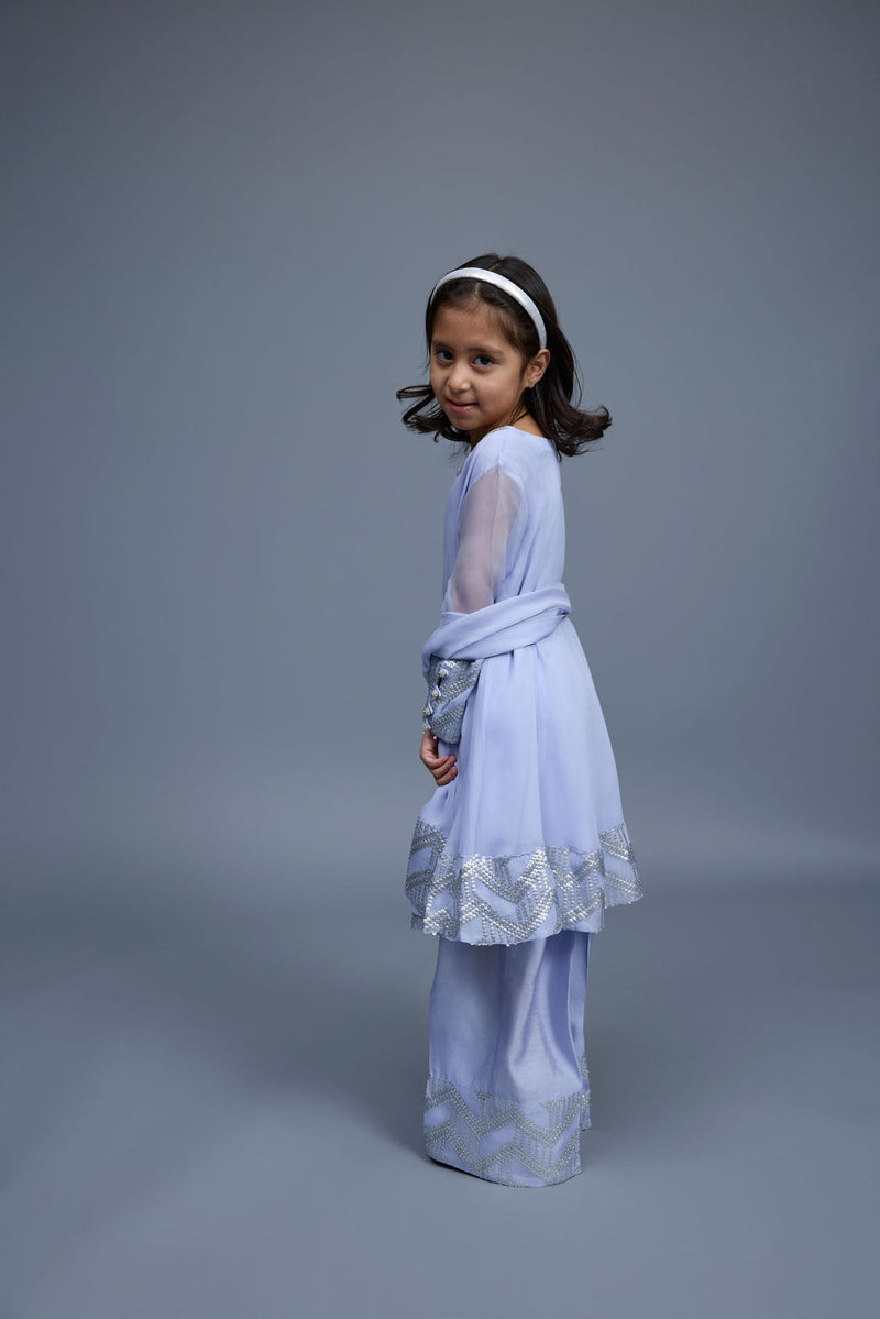 Lea Kids 3 Piece Stitched Suit