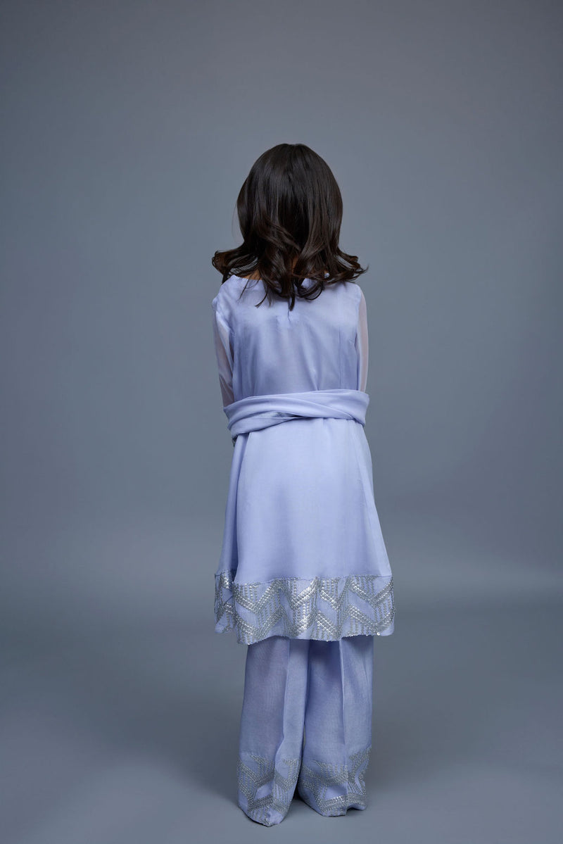 Lea Kids 3 Piece Stitched Suit
