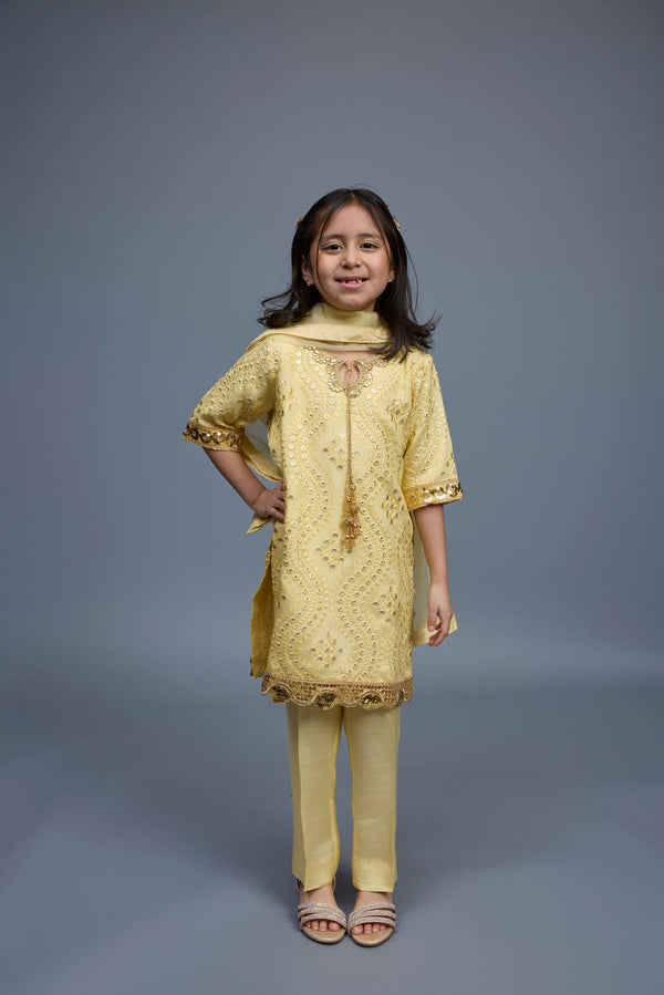 Gul Kids 3 Piece Stitched Suit