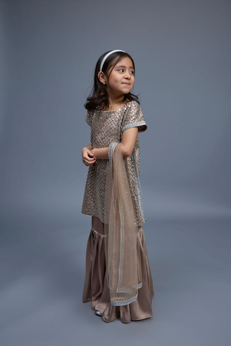Zoey Kids 3 Piece Stitched Suit