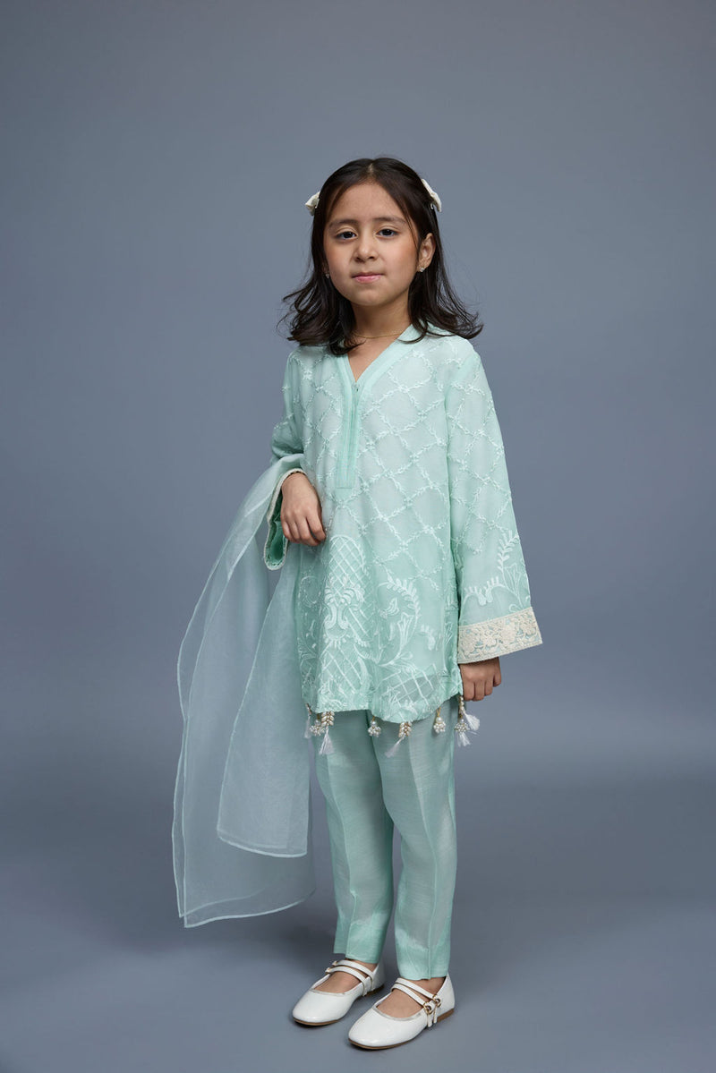 Malia Kids 3 Piece Stitched Suit