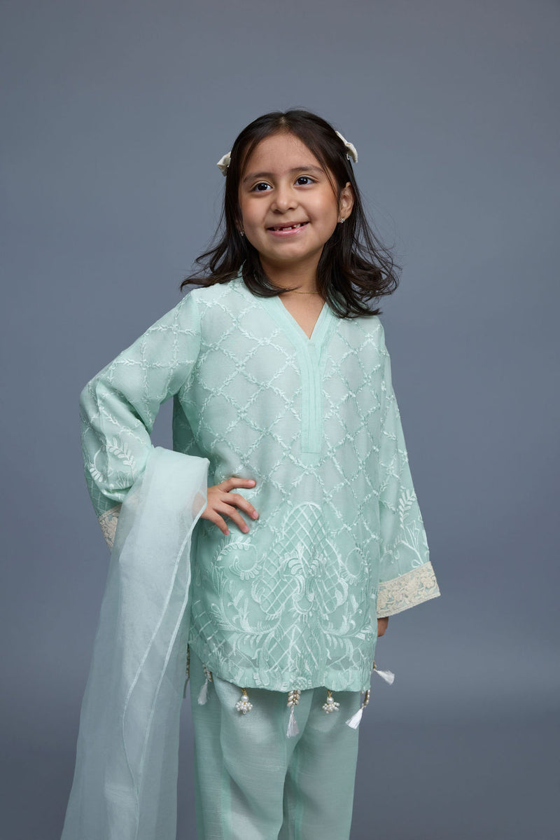 Malia Kids 3 Piece Stitched Suit