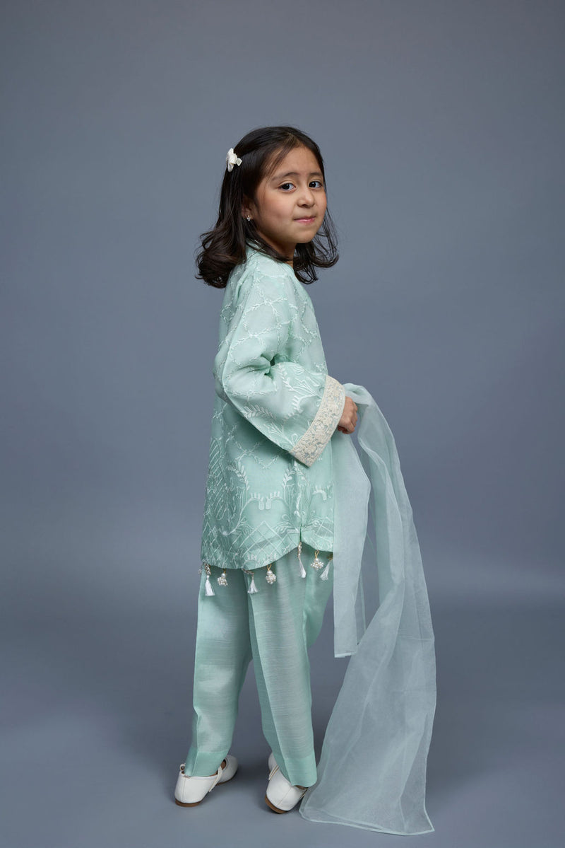 Malia Kids 3 Piece Stitched Suit