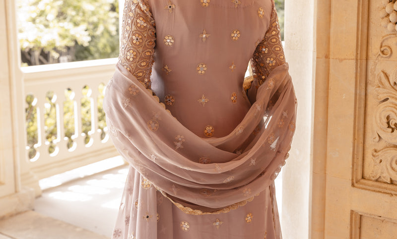 Violet 3 Piece Stitched Suit