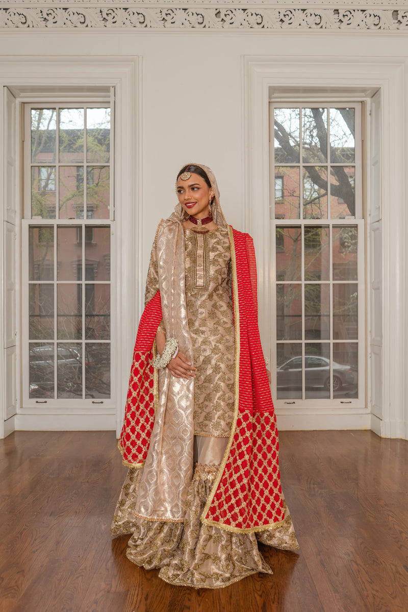 Scellina 4 Piece Stitched Suit (Bag Sold Separately)