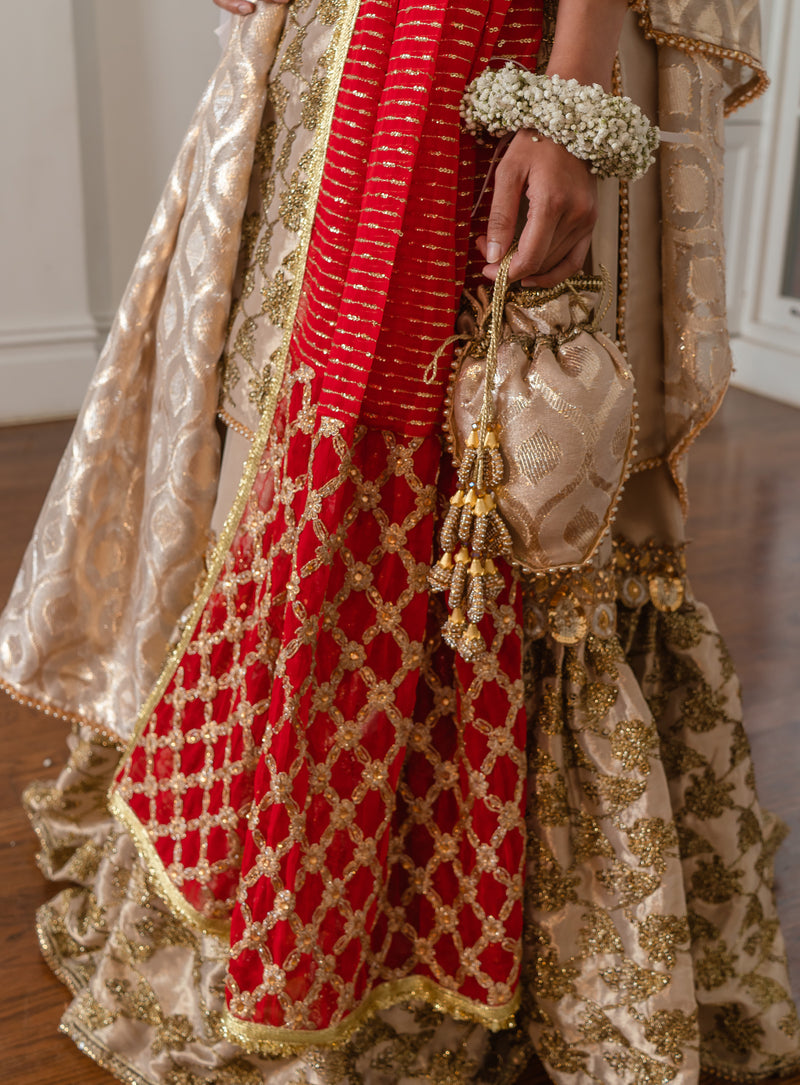 Scellina 4 Piece Stitched Suit (Bag Sold Separately)