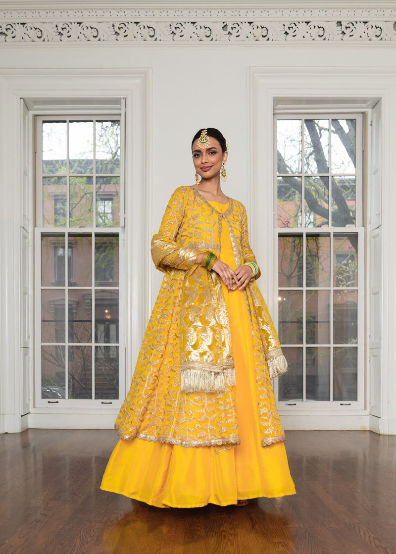 Piyaan 4 Piece Stitched Suit (Bag Sold Separately)