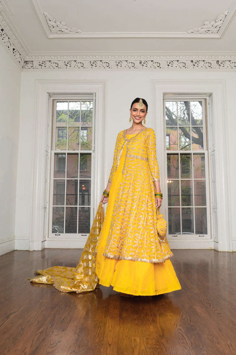 Piyaan 4 Piece Stitched Suit (Bag Sold Separately)