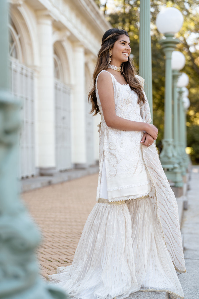 Eliane 3 Piece Stitched Suit (Sleeveless Version)
