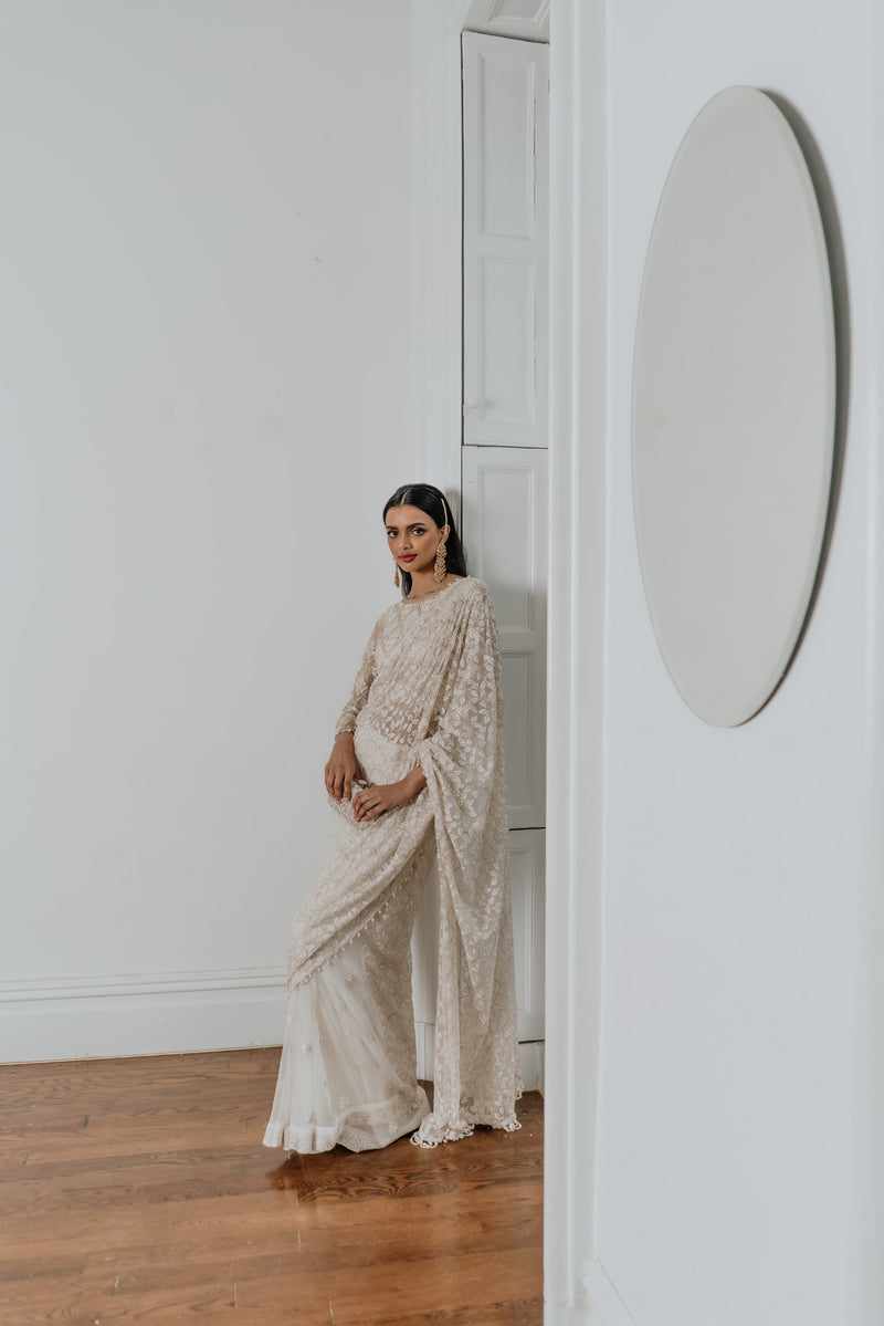 Parizaad 3 Piece Stitched Saree