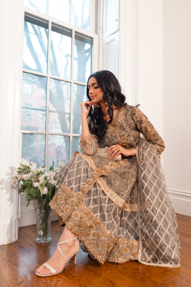 Fareeshay 3 Piece Stitched Suit