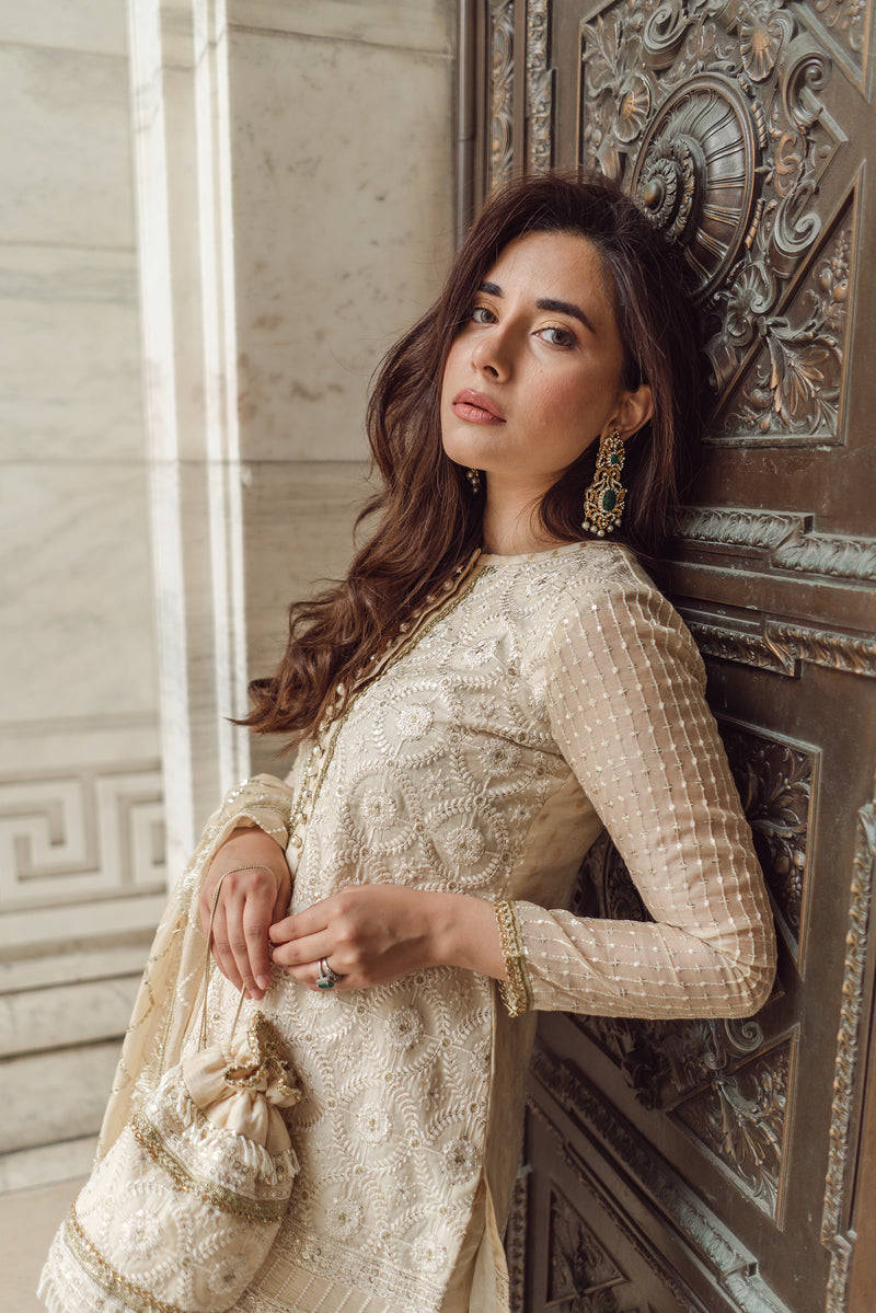 Ella 3 Piece Stitched Suit (Bag Sold Separately)