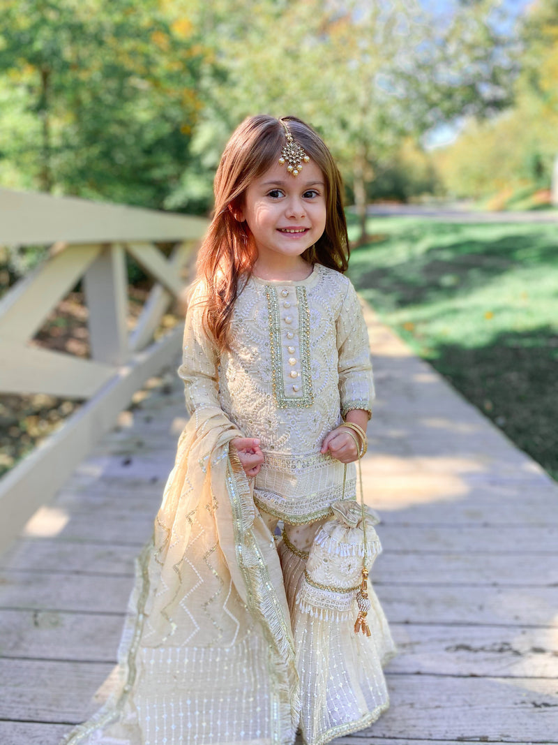 Ella Kids 3 Piece Stitched Suit Ready to Ship