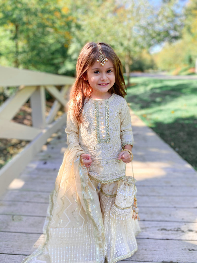 Ella Kids 3 Piece Stitched Suit (Bag Sold Separately) Ayla Noor Ella Kids 3 Piece Stitched Suit (Bag Sold Separately) Ayla Noor