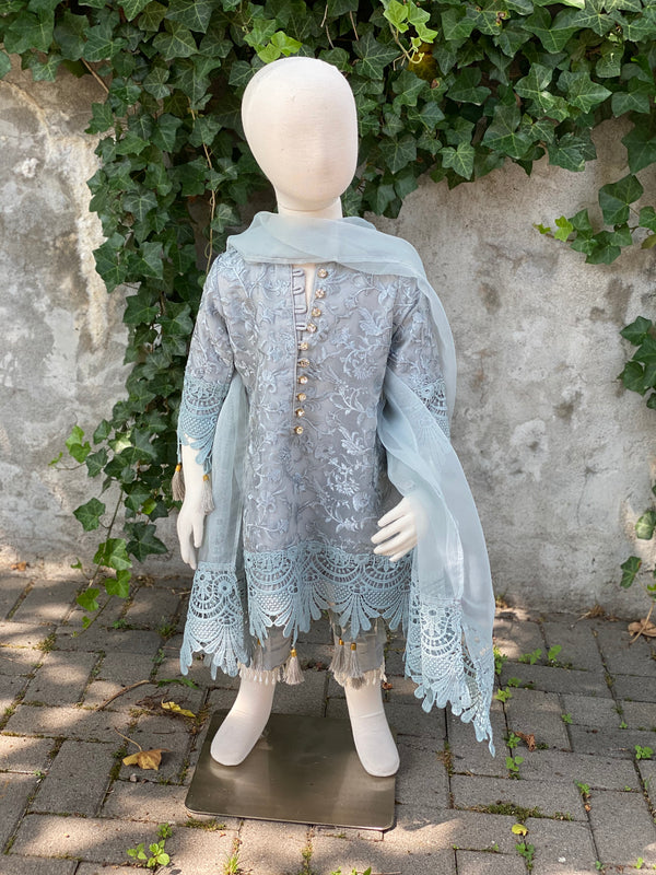 Sameen Kids 3 Piece Stitched Suit Ready to Ship