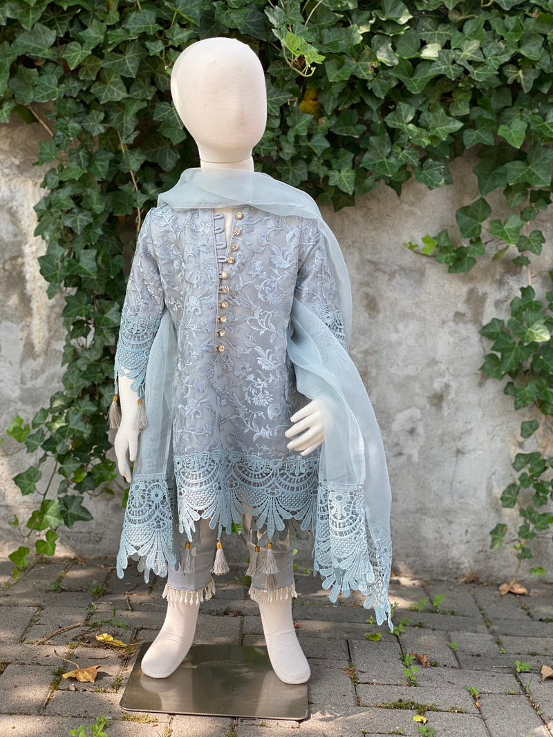 Sameen Kids 3 Piece Stitched Suit Ready to Ship