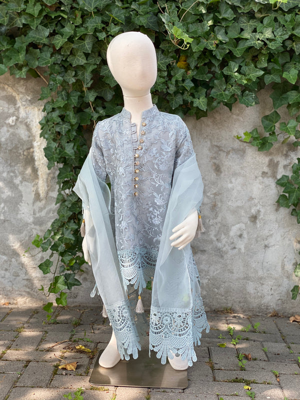 Sameen Kids 3 Piece Stitched Suit Ready to Ship