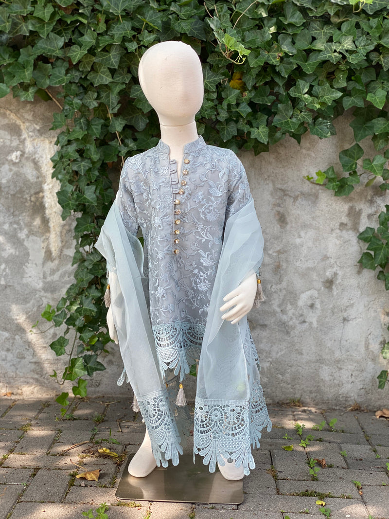 Sameen Kids 3 Piece Stitched Suit Ready to Ship