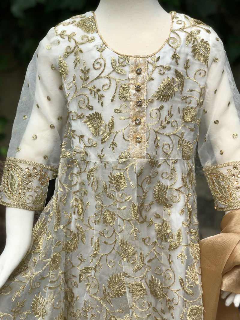 Rania Kids 3 Piece Stitched Suit