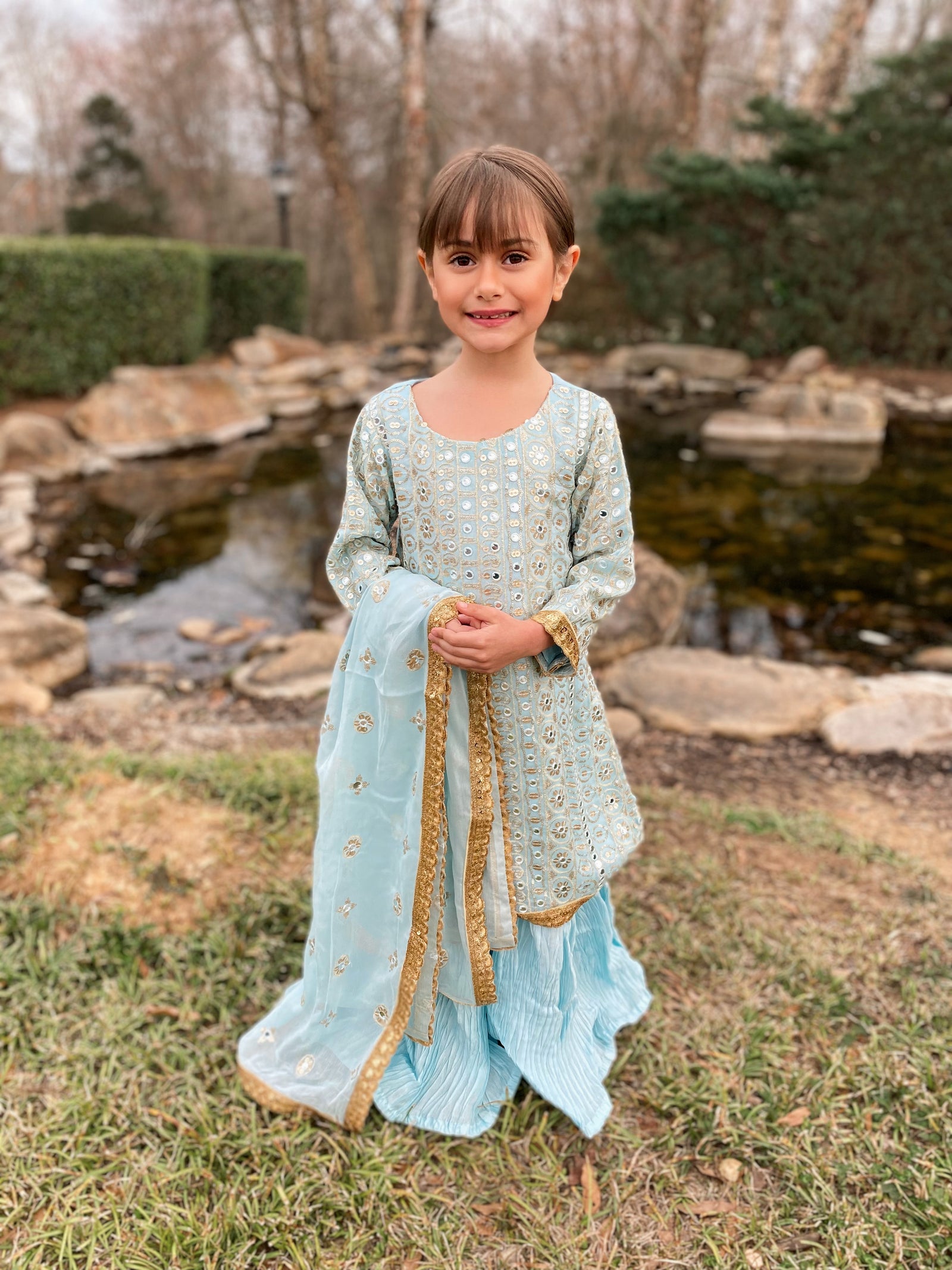 Skylar Kids 3 Piece Stitched Suit – Ayla Noor