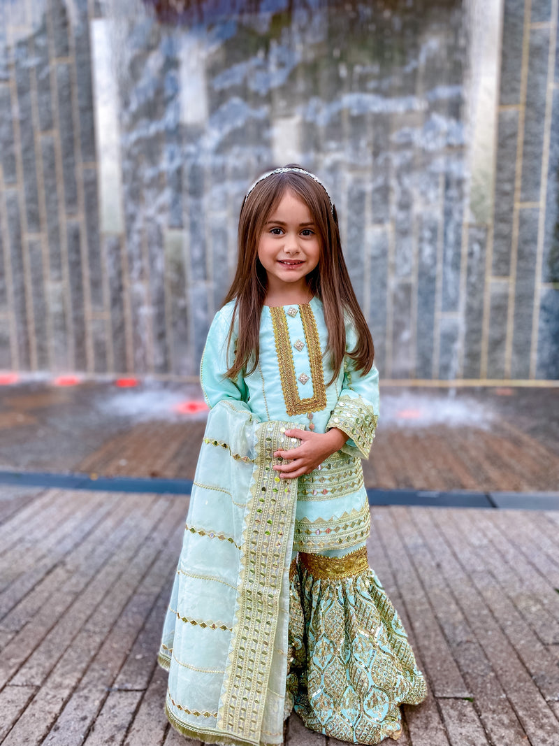 Payal Kids 3 Piece Stitched Suit