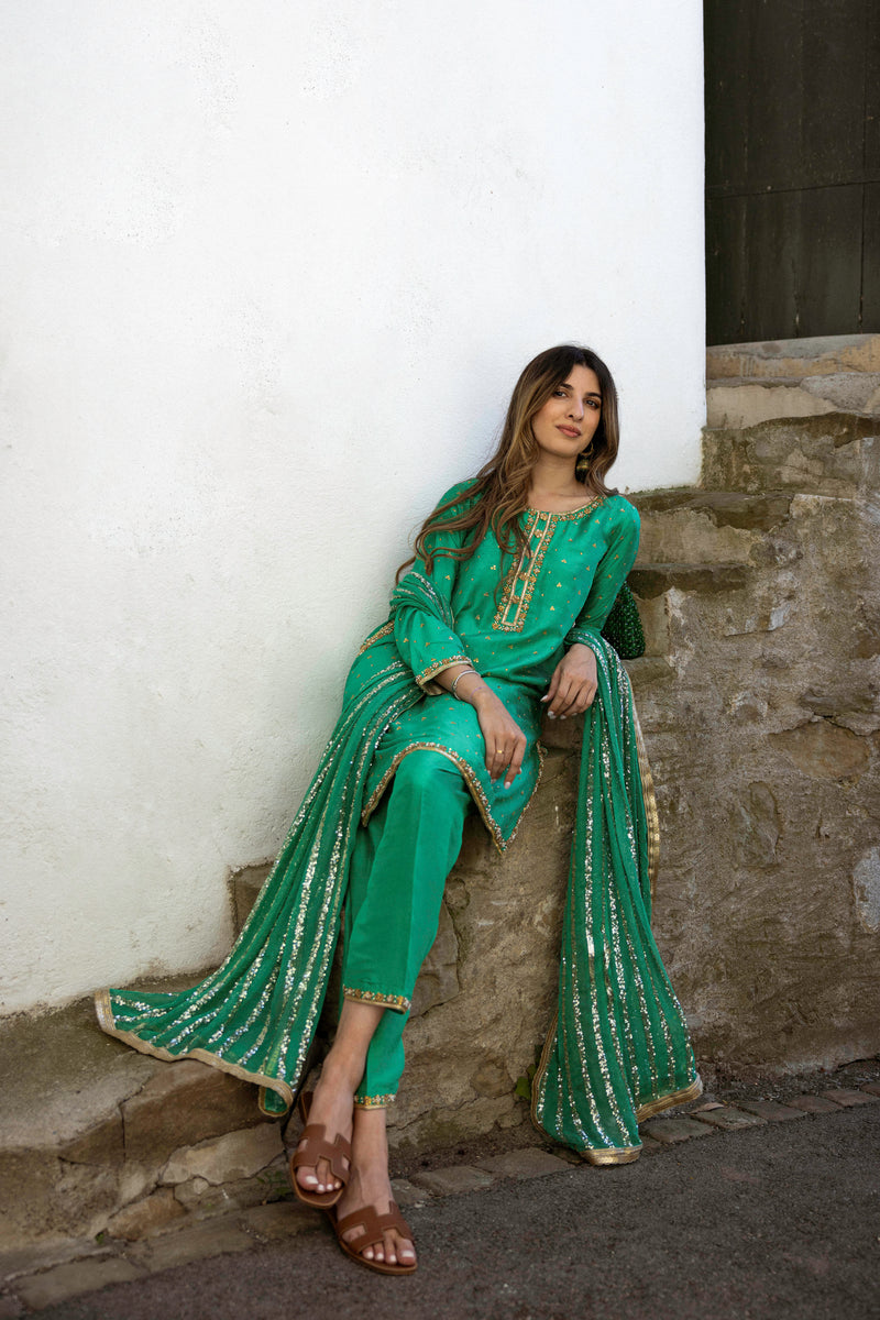 Kaia 3 Piece Stitched Suit